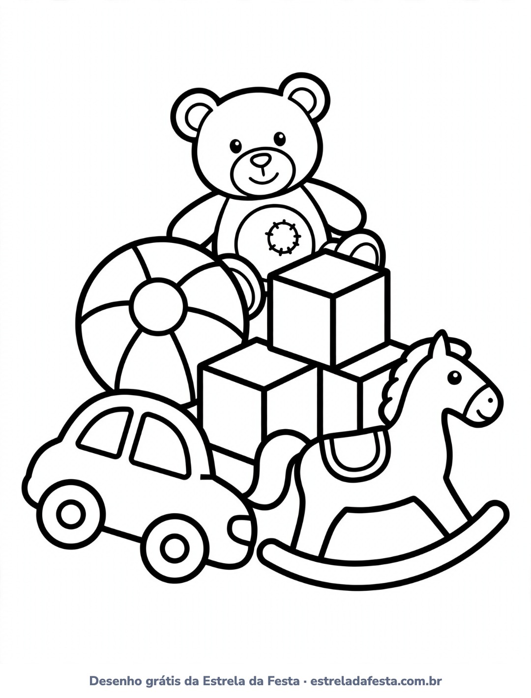 Desenho para colorir: Brinquedos